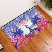 Haiti Independence Day Rubber Doormat Neg Maron Polynesian Style LT05 - Polynesian Pride