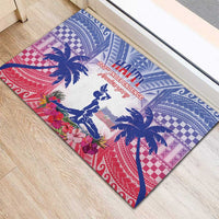 Haiti Independence Day Rubber Doormat Neg Maron Polynesian Style LT05 - Polynesian Pride