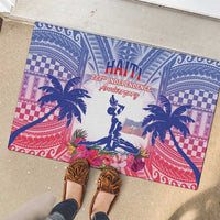 Haiti Independence Day Rubber Doormat Neg Maron Polynesian Style LT05 - Polynesian Pride