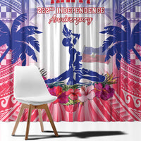 Haiti Independence Day Window Curtain Neg Maron Polynesian Style LT05 - Polynesian Pride