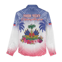 Personalised Haiti Independence Day Women Casual Shirt Neg Maron Polynesian Style LT05