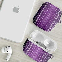 Purple Samoa Malu Tattoo Inspired AirPods Case LT05 - Polynesian Pride