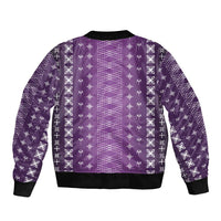 Purple Samoa Malu Tattoo Inspired Bomber Jacket - Polynesian Pride