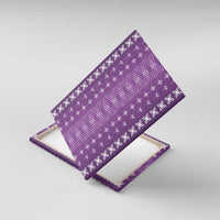 Purple Samoa Malu Tattoo Inspired Canvas Wall Art LT05 With Frame Purple - Polynesian Pride