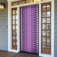 Purple Samoa Malu Tattoo Inspired Door Cover LT05 - Polynesian Pride