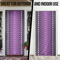 Purple Samoa Malu Tattoo Inspired Door Cover LT05 - Polynesian Pride