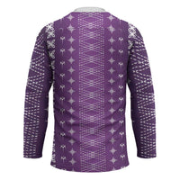 Purple Samoa Malu Tattoo Inspired Hockey Jersey LT05 - Polynesian Pride