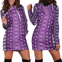Purple Samoa Malu Tattoo Inspired Hoodie Dress - Polynesian Pride