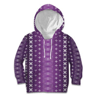 Purple Samoa Malu Tattoo Inspired Kid Hoodie - Polynesian Pride
