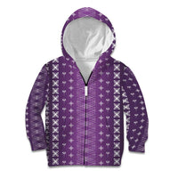 Purple Samoa Malu Tattoo Inspired Kid Hoodie - Polynesian Pride