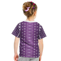 Purple Samoa Malu Tattoo Inspired Kid T Shirt - Polynesian Pride