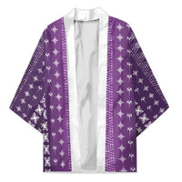 Purple Samoa Malu Tattoo Inspired Kimono LT05 Unisex Purple - Polynesian Pride