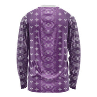 Purple Samoa Malu Tattoo Inspired Long Sleeve Shirt LT05 - Polynesian Pride