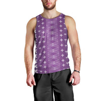 Purple Samoa Malu Tattoo Inspired Men Tank Top - Polynesian Pride