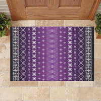 Purple Samoa Malu Tattoo Inspired Rubber Doormat LT05 Purple - Polynesian Pride