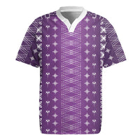 Purple Samoa Malu Tattoo Inspired Rugby Jersey LT05 Purple - Polynesian Pride