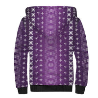 Purple Samoa Malu Tattoo Inspired Sherpa Hoodie - Polynesian Pride