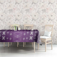 Purple Samoa Malu Tattoo Inspired Tablecloth LT05 - Polynesian Pride