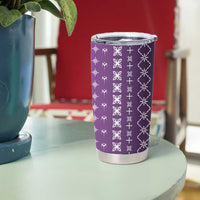 Purple Samoa Malu Tattoo Inspired Tumbler Cup - Polynesian Pride