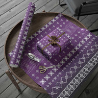 Purple Samoa Malu Tattoo Inspired Wrapping Paper LT05 - Polynesian Pride