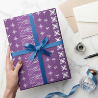 Purple Samoa Malu Tattoo Inspired Wrapping Paper LT05 - Polynesian Pride