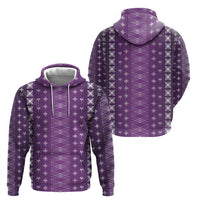 Purple Samoa Malu Tattoo Inspired Zip Hoodie LT05 - Polynesian Pride