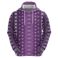 Purple Samoa Malu Tattoo Inspired Zip Hoodie LT05 - Polynesian Pride