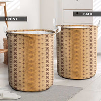 Beige Samoa Malu Tattoo Inspired Laundry Basket LT05 - Polynesian Pride