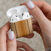 Beige Samoa Malu Tattoo Inspired AirPods Case LT05 - Polynesian Pride