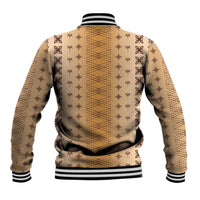 Beige Samoa Malu Tattoo Inspired Baseball Jacket LT05 - Polynesian Pride