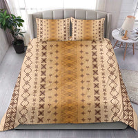 Beige Samoa Malu Tattoo Inspired Bedding Set - Polynesian Pride