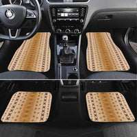 Beige Samoa Malu Tattoo Inspired Car Mats LT05 Set 4pcs Beige - Polynesian Pride