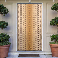 Beige Samoa Malu Tattoo Inspired Door Cover LT05 Beige - Polynesian Pride