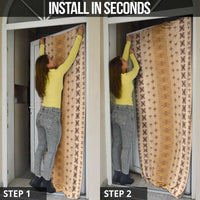 Beige Samoa Malu Tattoo Inspired Door Cover LT05 - Polynesian Pride
