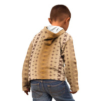Beige Samoa Malu Tattoo Inspired Kid Hoodie - Polynesian Pride