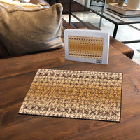 Beige Samoa Malu Tattoo Inspired Puzzle LT05 - Polynesian Pride