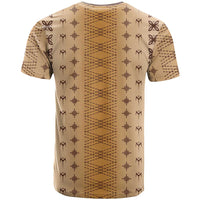 Beige Samoa Malu Tattoo Inspired T Shirt - Polynesian Pride