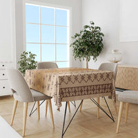 Beige Samoa Malu Tattoo Inspired Tablecloth LT05 - Polynesian Pride