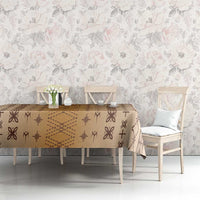 Beige Samoa Malu Tattoo Inspired Tablecloth LT05 - Polynesian Pride