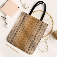 Beige Samoa Malu Tattoo Inspired Tote Bag - Polynesian Pride