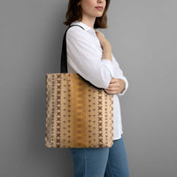 Beige Samoa Malu Tattoo Inspired Tote Bag - Polynesian Pride