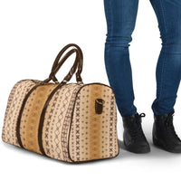Beige Samoa Malu Tattoo Inspired Travel Bag - Polynesian Pride
