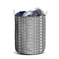 Black Samoa Malu Tattoo Inspired Laundry Basket LT05 - Polynesian Pride