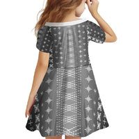 Black Samoa Malu Tattoo Inspired Family Matching Short Sleeve Bodycon Dress and Hawaiian Shirt - Polynesian Pride