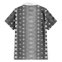 Black Samoa Malu Tattoo Inspired Family Matching Short Sleeve Bodycon Dress and Hawaiian Shirt - Polynesian Pride