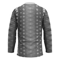 Black Samoa Malu Tattoo Inspired Hockey Jersey LT05 - Polynesian Pride