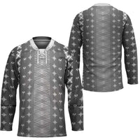 Black Samoa Malu Tattoo Inspired Hockey Jersey - Polynesian Pride