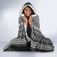 Black Samoa Malu Tattoo Inspired Hooded Blanket LT05 - Polynesian Pride