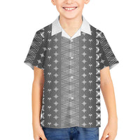 Black Samoa Malu Tattoo Inspired Kid Hawaiian Shirt LT05 Kid Black - Polynesian Pride