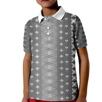 Black Samoa Malu Tattoo Inspired Kid Polo Shirt - Polynesian Pride